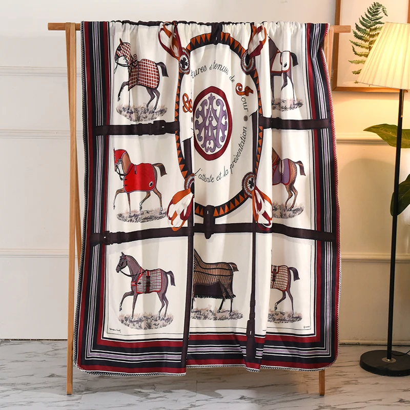 1PC Autumn Winter Series Lamb Cashmere Blanket Warm Blankets Fleece Super Warm Soft Throw Sofa Bed Cover Rectangle Blanket #a