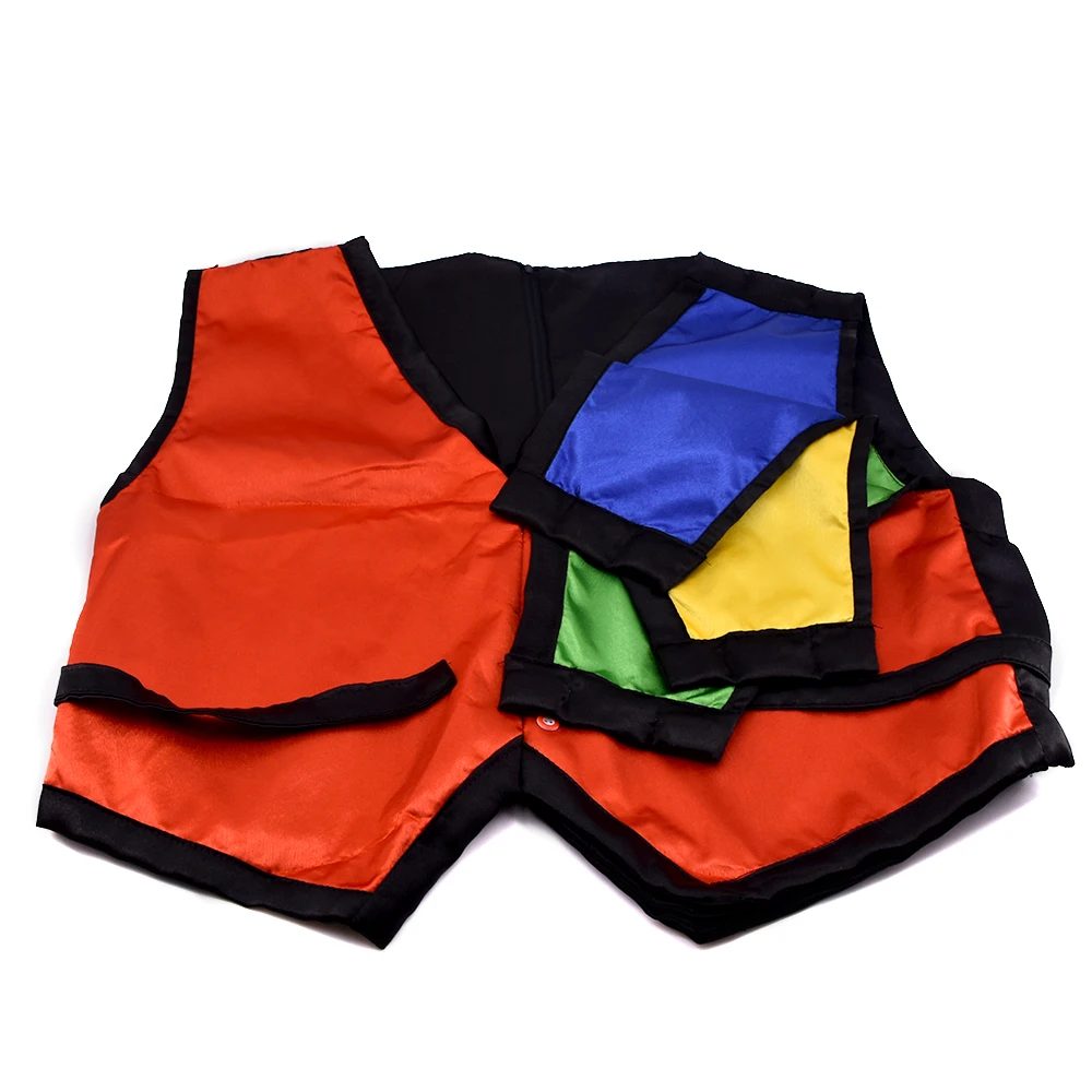 

Color Changing Vest Waistcoat Four Color Magic Tricks Close-up Stage Illusions Accessories Mentalism For Professional Magicians
