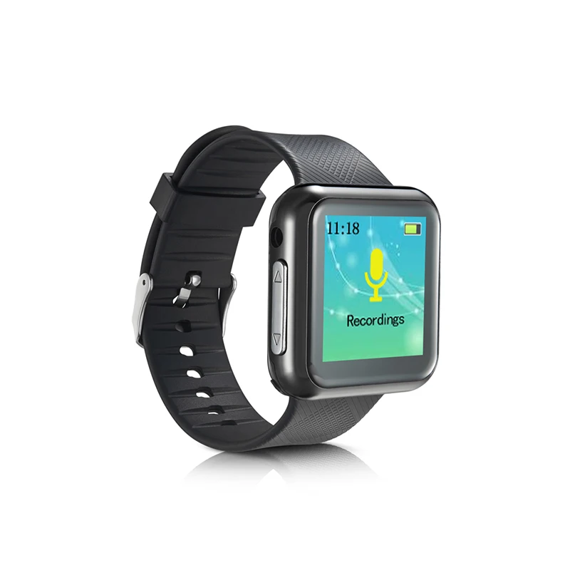 Voice Recorder Wearable Wristband Portable Audio Video Digital Sports Bracelet Voice Recorder 4G/8G/16G 70 hours recording WR-19