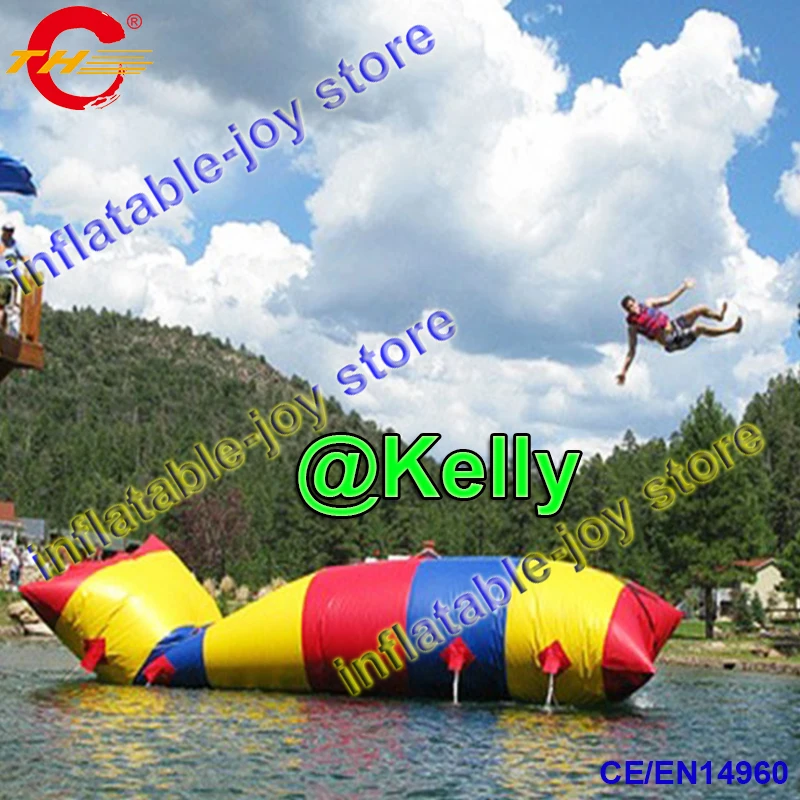 free shipping colorful inflatable water blob for sale, 8x3m/8x4m/9x4m giant  inflatable air bag for water jump, air tube catapult|water blob|inflatable  waterinflatables for sale - AliExpress