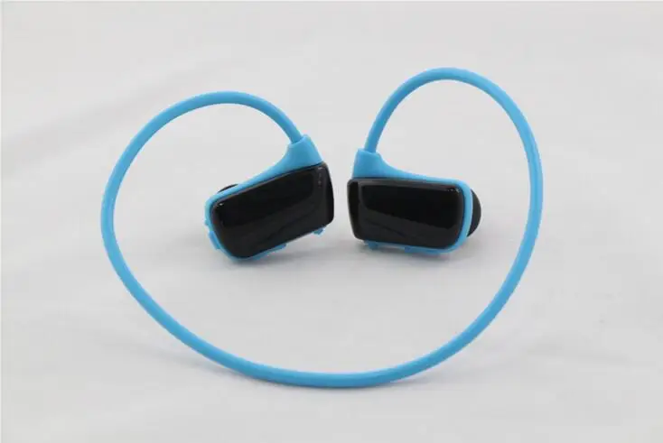 Модный w273 спортивный MP3-плеер для гарнитуры 8 Гб Walkman наушники для бега Mp3 музыкальный плеер наушники - Цвет: Синий