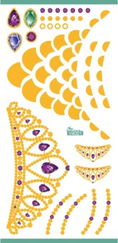 

Wholesale 5Pcs/Lot 8*16.5cm DIY Waterproof Temporary Gold Tattoo Stickers Glitter 3D Tattoo Party Christmas Women Body Art