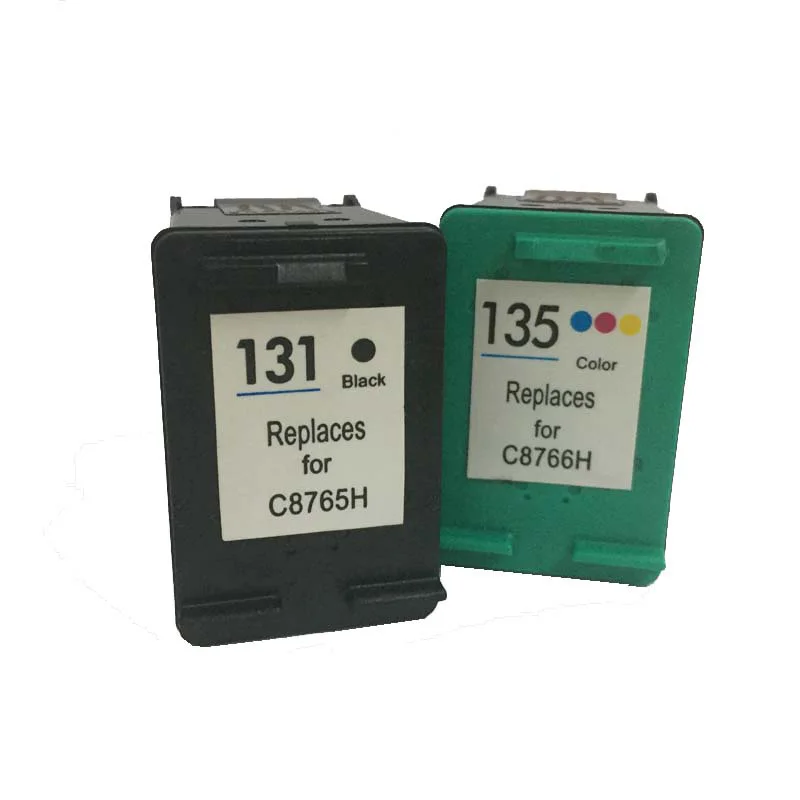 

Vilaxh 131 135 Ink Cartridge Compatible for HP 131 135 for Deskjet 460 5743 5940 5943 6843 photosmart 2573 2613 PSC1600 2