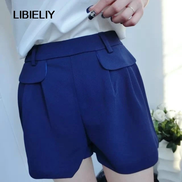 Nice Design Women Leisure Short Pants Casual Slim Shorts Solid Color A