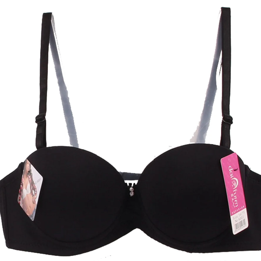 Women Bra Deep U Low Cut Push Up Bra Lingerie Backless Invisible Convertible Bra Backless Cloth Open Cup For Girl Women Gather