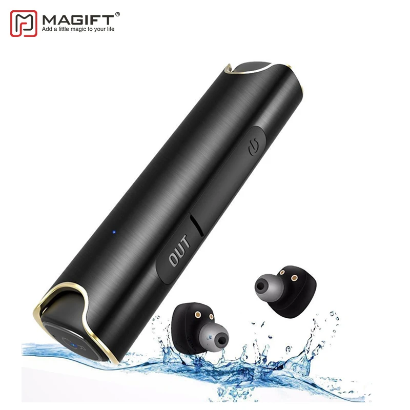 

MagiftS2 TWS Bluetooth Earphone CVC6.0 Noise Cancelling IP67 CSR Portable Wireless Headset Magnetic Charging Station Earbuds