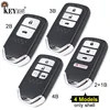 KEYECU para Honda Civic C-RV acuerdo de 2 /3 / 3 +/3/1/ 4 botón inteligente de carcasa de llave a distancia de coche caso Fob con hoja ► Foto 1/6