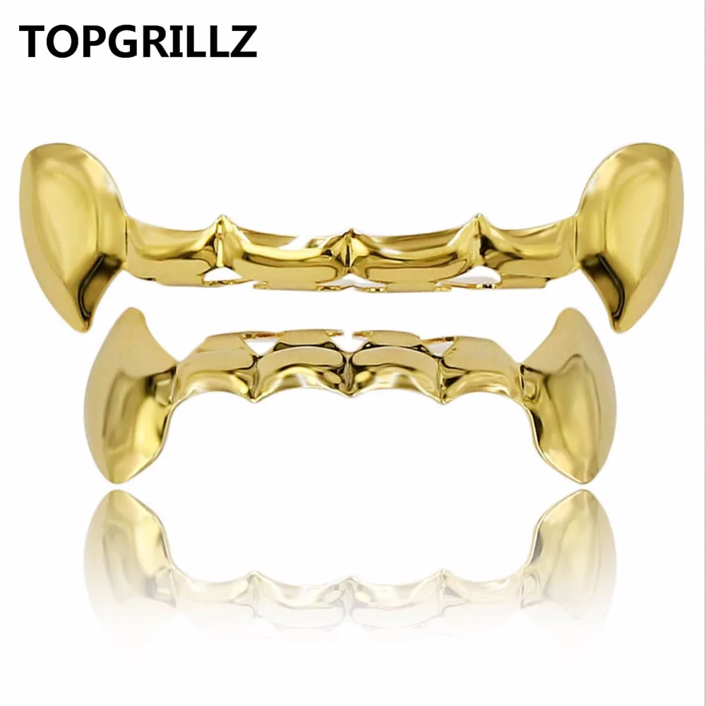 TOPGRILLZ позолоченные накладки на верхние и нижние зубы в стиле хип хоп|hip hop teeth|hip