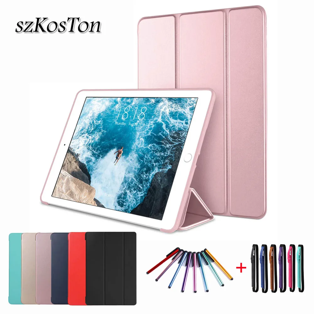 

New For iPad Air 3 10.5 inch 2019 Case PU Leather Silicone Back Smart Trifold Stand Cover For iPad pro 10.5 2017 Auto Sleep/Wake
