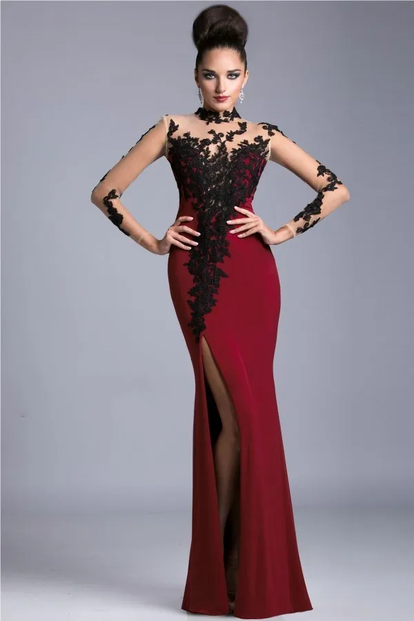 Buy Black Lace Prom Dresses Corset Spandex Mothers 