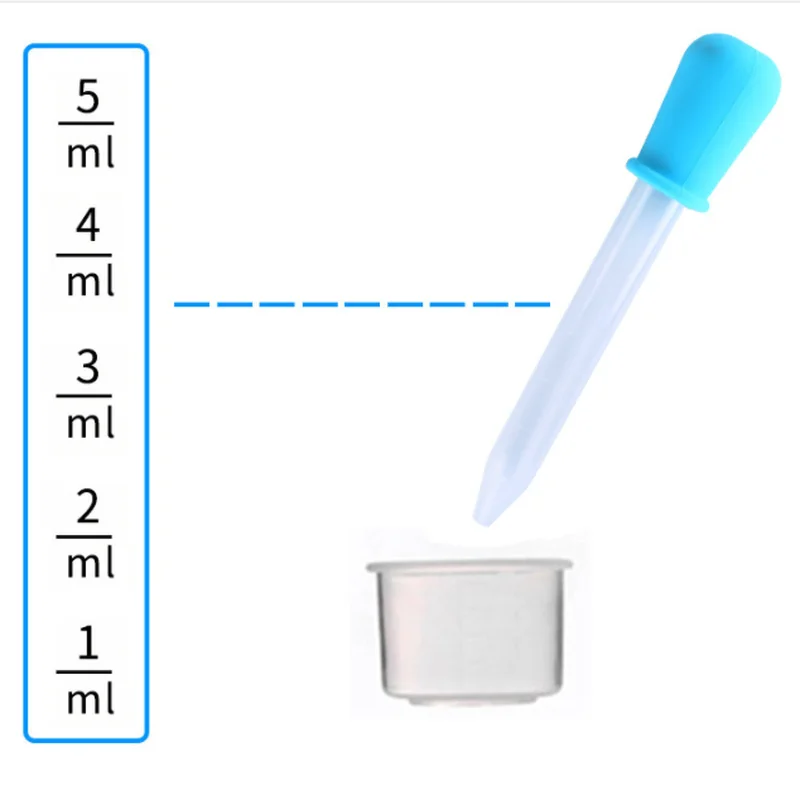 5 мл прозрачный маленький Силиконовый Пластик для кормления лекарство жидкость глаз ухо градуированная пипетка капельница для школы лабораторные принадлежности
