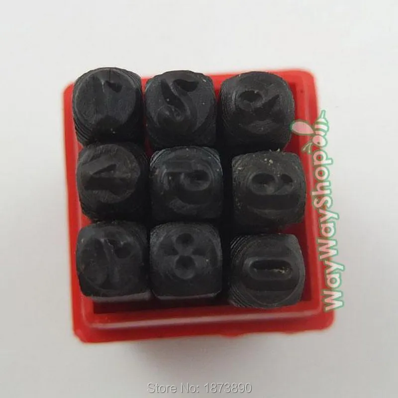 

6mm Number Die Punch Letter Steel Stamp in Case for Jewelers Set METAL