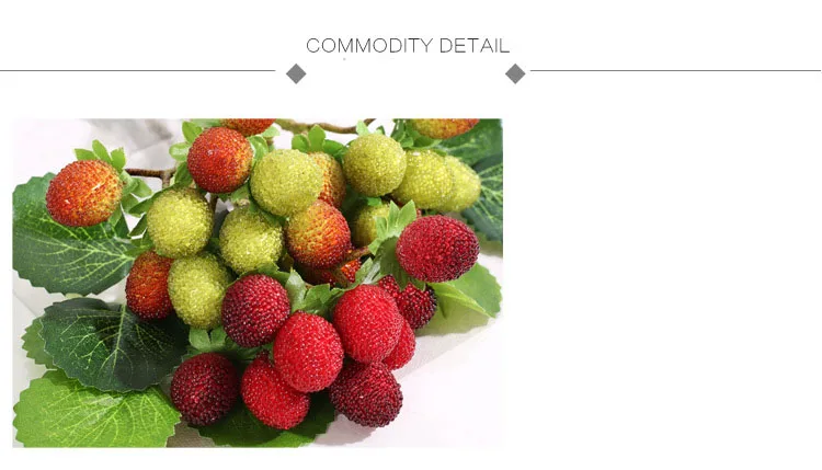 CHENCHENG 1 шт. искусственные фрукты тутового арбута клубника бассейна Имитация Поддельные растения домашний стол кухонный Декор