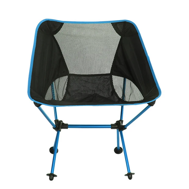 5 цветов, Легкий стул для рыбалки, профессиональный складной стул для кемпинга, переносное кресло для рыбалки, для пикника, пляжа, вечерние - Цвет: Светло-голубой