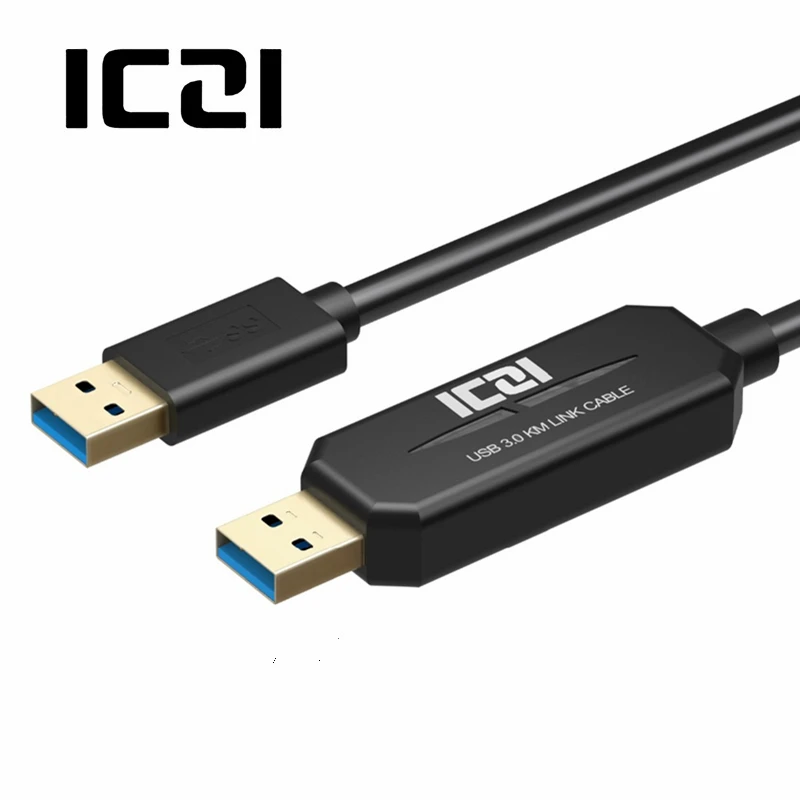 ICZI 1,5 м USB к USB 3,0 кабель «Папа-папа» Передача данных USB кабель-удлинитель Smart KM Link для Windows 8,1 8 7 Vista XP Mac