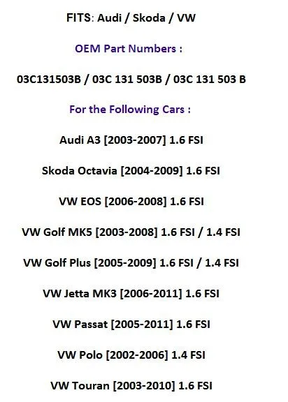 Абсолютно для AUDI A3 VW Golf Skoda OCTAVIA 1,4& 1,6 FSI EGR клапан 03C131503B A2C53025941 408265001005Z