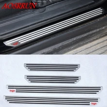 Many styles Stainless Steel Door Sill Strip Welcome Pedal Trim Auto Car-Styling car Accessories For LAND ROVER DISCOVERY 4 LR4