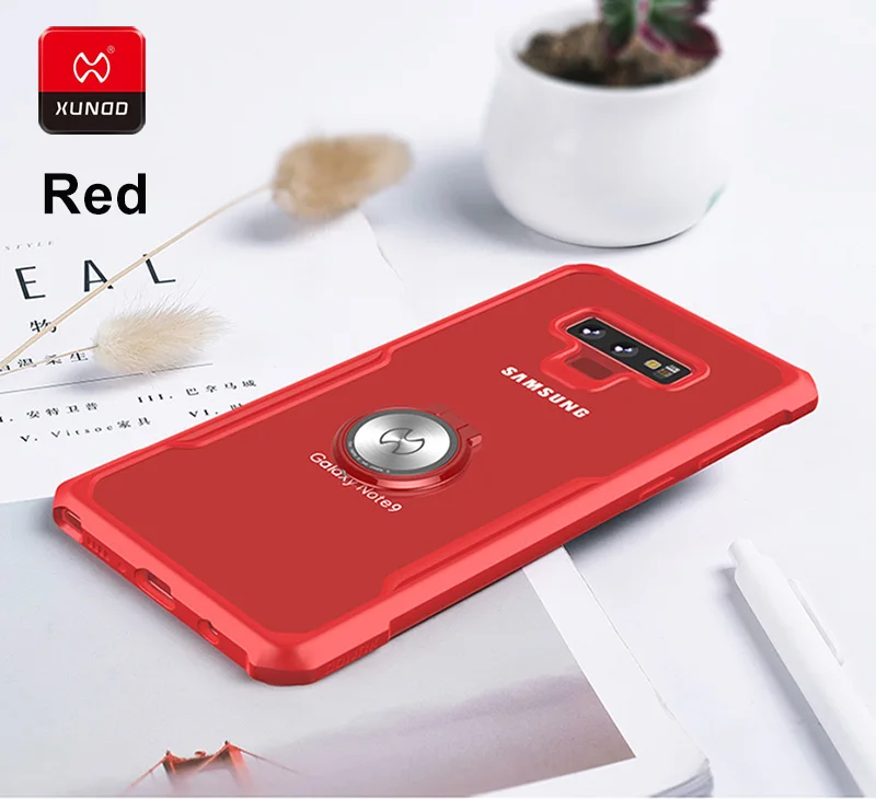 Роскошный прозрачный силиконовый чехол для samsung Galaxy Note 8, 9, 10, S10, E, S9 Plus, с подушками безопасности, противоударный 360 Защитный чехол s - Цвет: Red