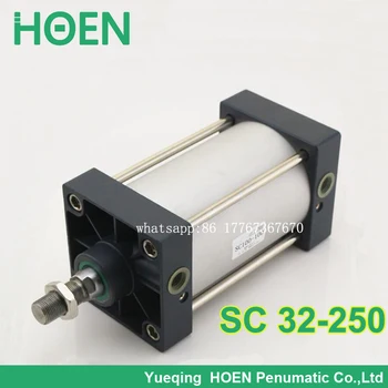 

SC32*250 standard air cylinder 32mm bore 250mm stroke SC32-250 single rod double action pneumatic cylinder SC 32-250