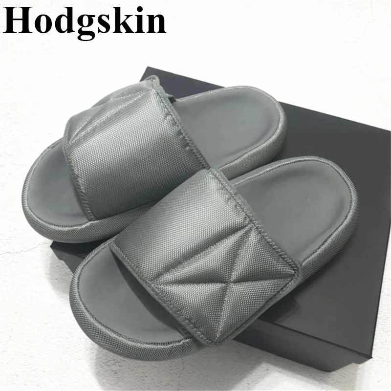 Fashion Brand Casual Soft Men Slippers Gladiator Sandals Hook&ampLoop Outside Shoes Flats Platform Beach Slide Man | Обувь