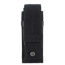 Tasca per caricatore a pistola singola tattica militare multifunzione per esterni coltello torcia guaina Airsoft caccia munizioni Molle Pouch