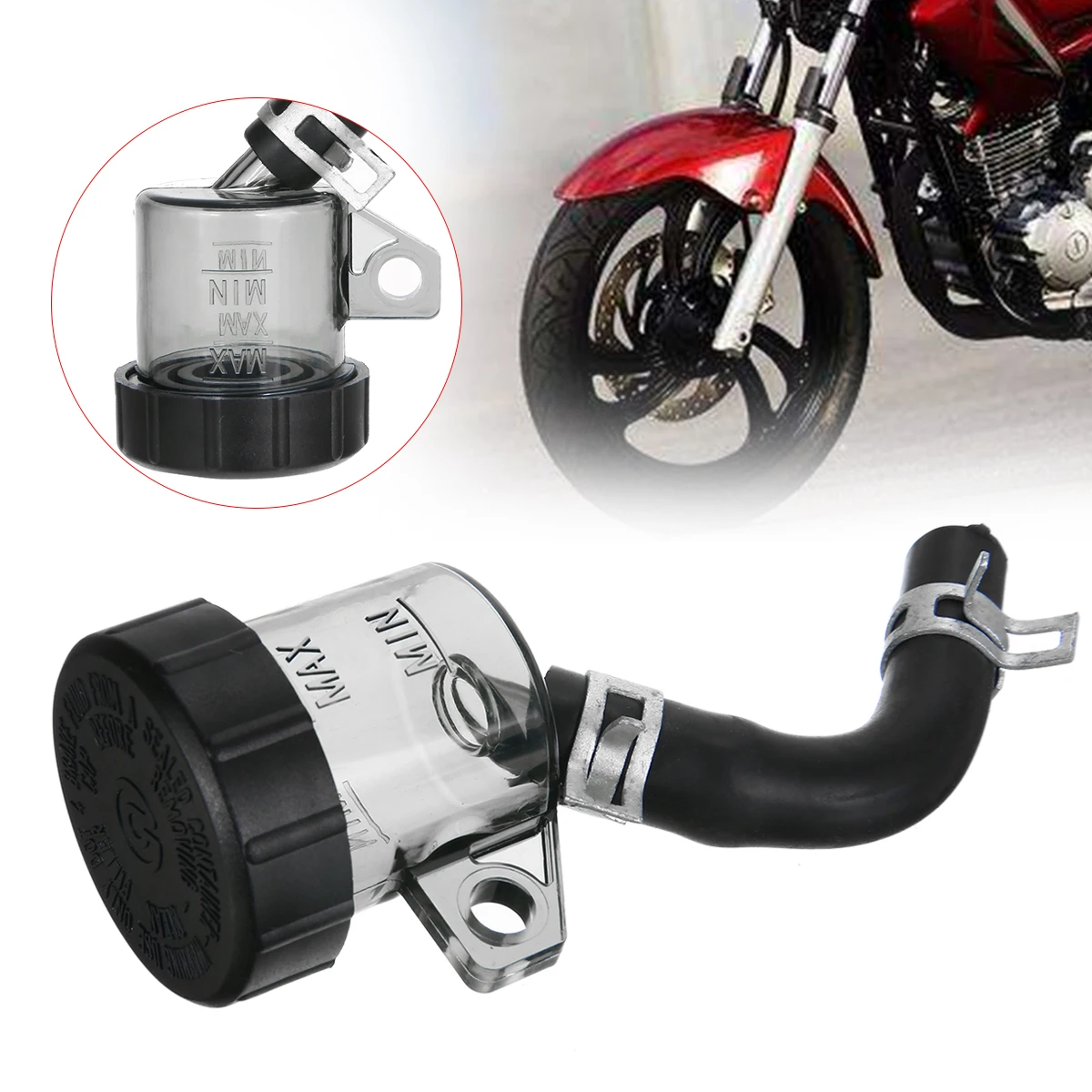 For Honda Universal  Oil Tank Cap Black Plastic Motocycle Rear Brake Clutch Master Cylinder Fluid Reservoir