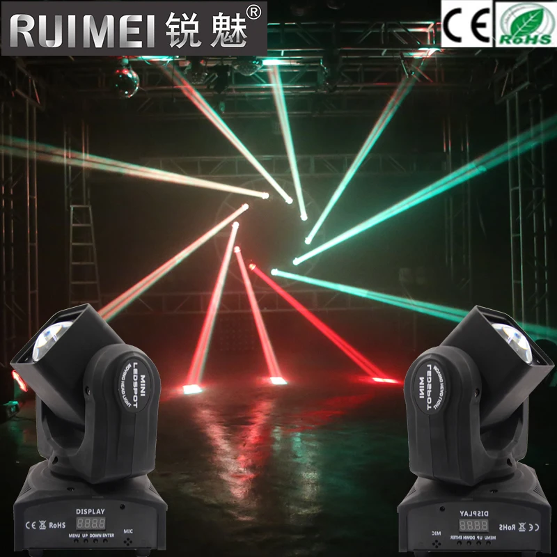 2pcs Super Beam moving head lights 60Watt DMX 11 Channels dj disco mini led night light | Освещение