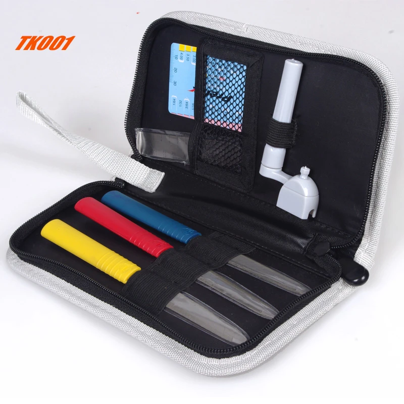 

TK001 Guitar Repair File Tools Kit Nut Files Ruler Turner Gauge Measurement Tool Bag String Winder with 6pcs Guitatools