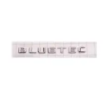 Plástico abs prata chrome cor bluetec carro adesivo emblema emblema emblema emblema emblema emblema