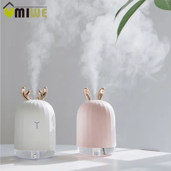 

Cute Deer Rabbit Nano Atomized Humidifier Night Light USB Charging Aromatherapy Essential Oil Diffuser Mist Maker Air Purifier