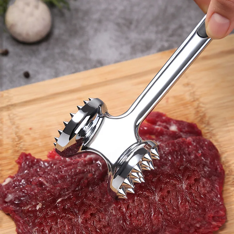 Лучший Кухня Нержавеющая nbsp;сталь Двусторонняя Мясо Tenderizer молоток Молот Pounder производитель гамбургеров пресс для формирования котлет мясо инструме...