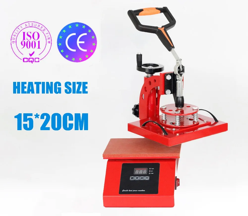 Buy New Style Small Label Heat Press Machine 15*20CM