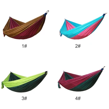 

Hanging Swing Sleeping Bed Single Outdoors Camping Hammock Portable Nylon Hammock for Backpacking Travel Survival Hunting Hiking
