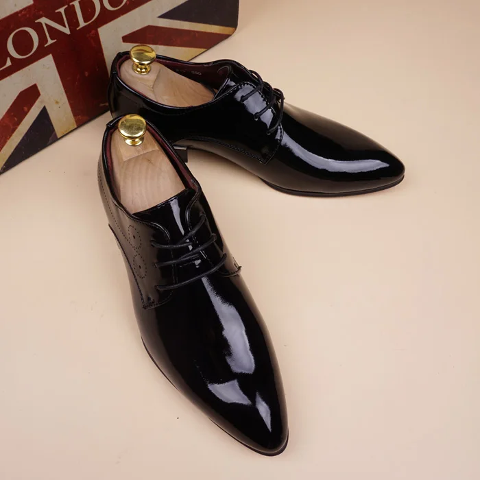 Брендовая деловая обувь для мужчин, модная мужская модельная обувь с острым носком, мужская обувь, кожаная итальянская мужская обувь, повседневная Роскошная обувь
