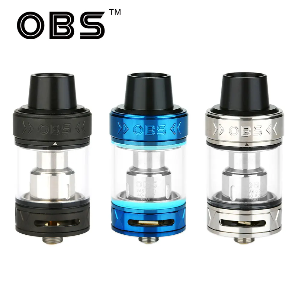 

Original OBS Damo Subohm Tank 25mm Diameter 5ml Capacity W/ M2 & M6 Coils & Adjustable Bottom Airflow Electronic Cigarette Tank