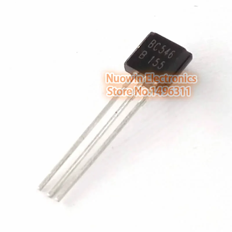 

100pcs bc546 in-line triode transistor TO-92 0.1A 65V NPN