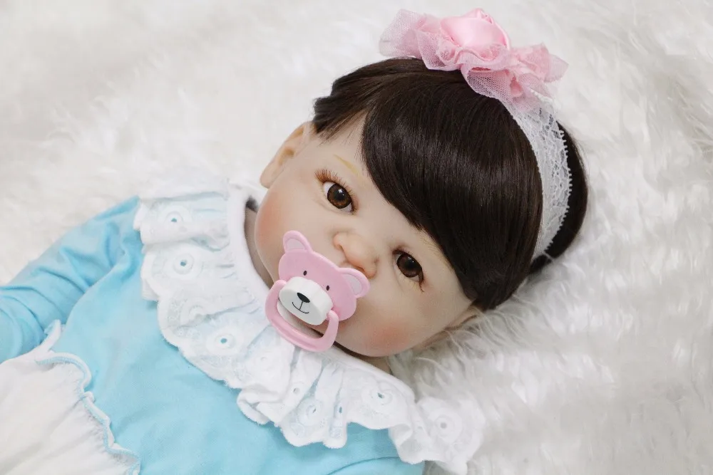 Dollmai коллекция bebe reborn с полным силиконовым корпусом 55 см Кукла Reborn Baby имитация