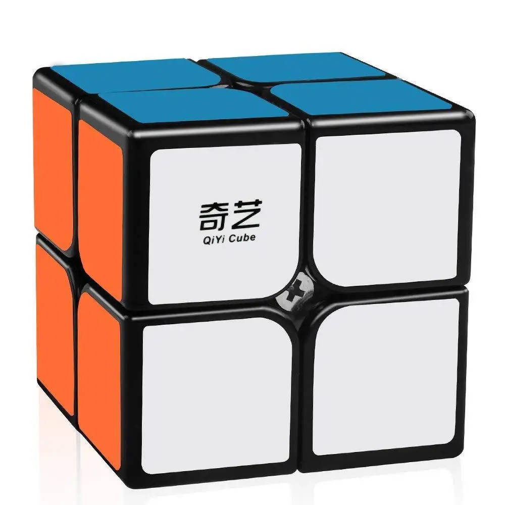 

Qiyi Qidi 2x2 Speed Cube Magic Cube 2x2x2 3D Puzzle Twist Toys for Kids (Black)