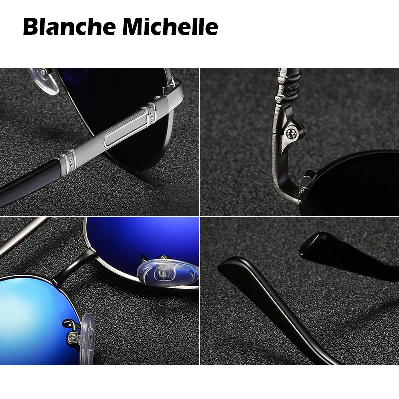 Бланш Michelle Pilot поляризационные солнцезащитные очки для мужчин 2020 брендовые