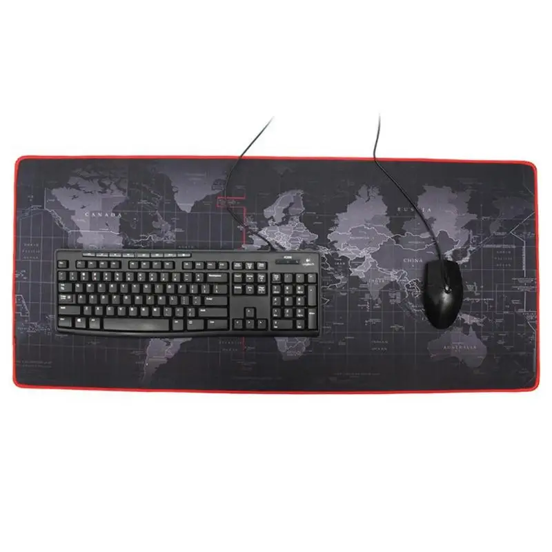 World Map Extra Large Mouse Pad Mat Natural Rubber Desktop Gaming Mousepad Large Mouse Pad Keyboard