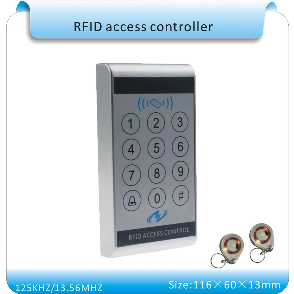 sy-k3 водонепроницаемая и сенсорная клавиатура 125 кГц RFID система контроля доступа/поддержка wg26 порт+ 10 шт кристальных брелков