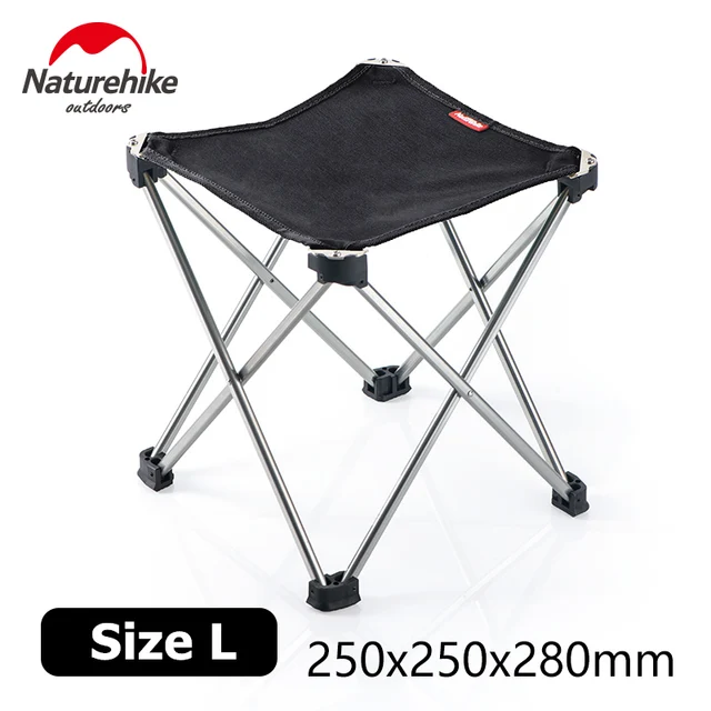 US $18.00 Naturehike Lightweight Outdoor Compact Portable Aluminium Folding Fishing Stool Foldable Hiking Sto