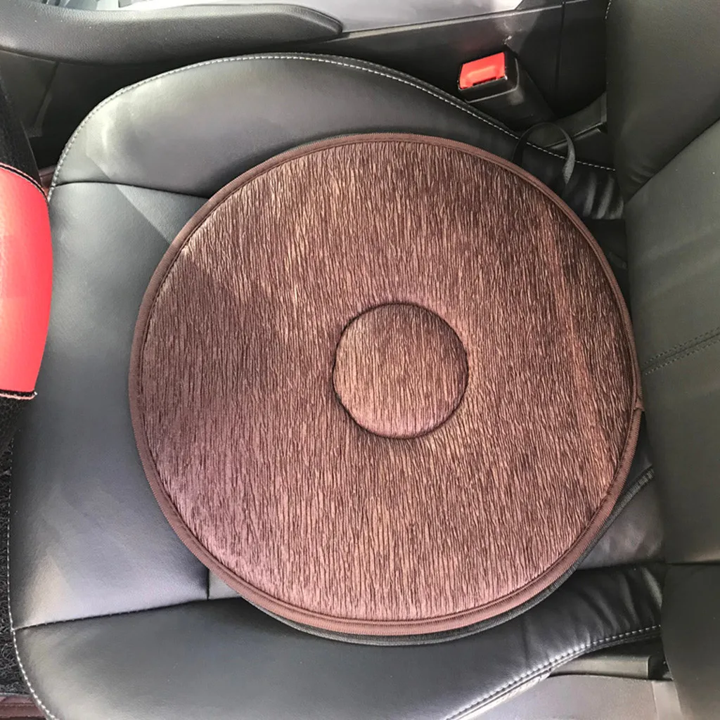 

2019 Hot Non-slip Car Seat Revolving Rotating Cushion Memory Swivel Foam Mobility Aid Seat Cushion In Chair Tie On Pad 5 Color