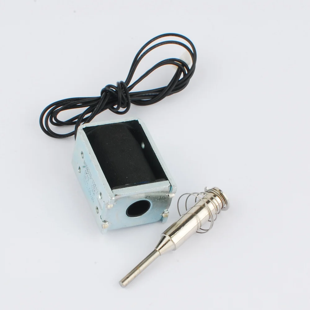 

DC12V DS-0837S Micro electromagnet 10MM High efficiency frame suction type Perforative push-pull