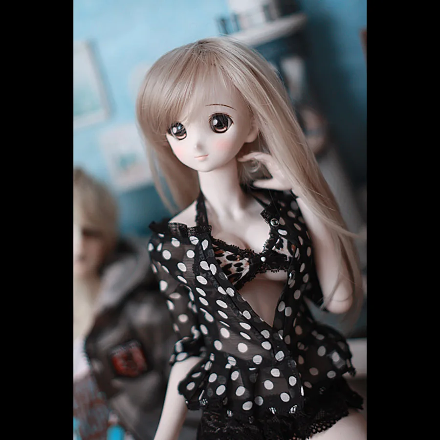 

Cateleya New BJD SD Doll Clothes set Spotted Top + Leopard Print Underwear