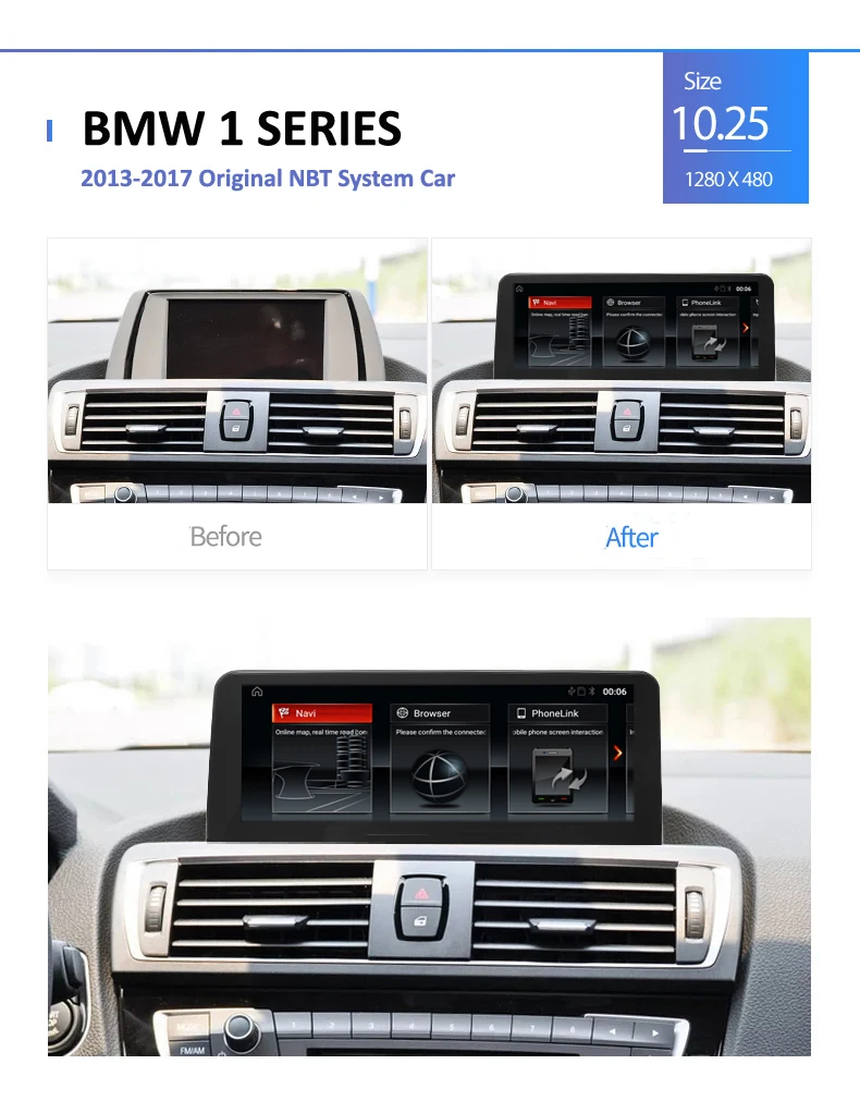 Flash Deal COIKA 8.8"/10.25" Android 8.1 System Car IPS Screen Stereo For BMW F20 F21 F23 Cabrio 2+32G RAM WIFI Carplay SWC Google BT 2