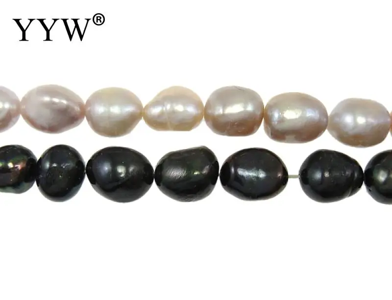 

Cultured Potato Freshwater Pearl Beads natural mixed colors Grade A 11-12mm Approx 0.8mm .5 Inch Sold By Bag