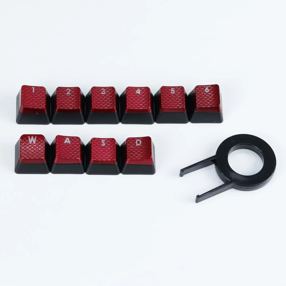 10 шт. пакет оригинальной колпачки для Corsair K65 K70 K95 STRAFE подсветкой keycap механическая