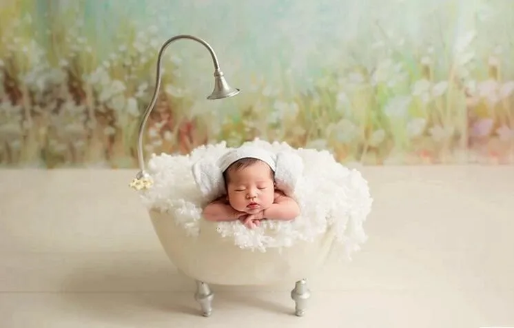 Fantasyland new stley trend fashion Newborn photography props bathtub cute baby bathtub porps studio