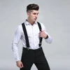 Suspenders Men 2 Inch 50mm Wide Adjustable Four Clip-on X- Back Elastic Black Red Grey Heavy Duty Braces Suspenders Mens ► Photo 2/6